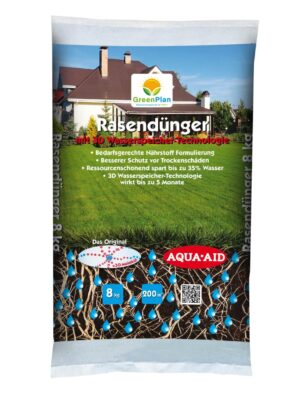 Rasendünger nawóz do trawników długodziałający z technologią magazynowania wody 3D 8kg