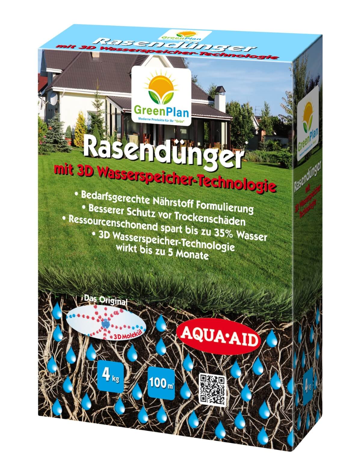 Rasendünger nawóz do trawników długodziałający z technologią magazynowania wody 3D 4kg