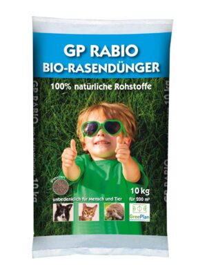 Nawóz do trawników bio 100% Naturalny GP Rabio Bio-Rasendünger 10kg