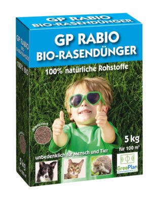 Nawóz do trawników bio 100% Naturalny GP Rabio Bio-Rasendünger 5kg